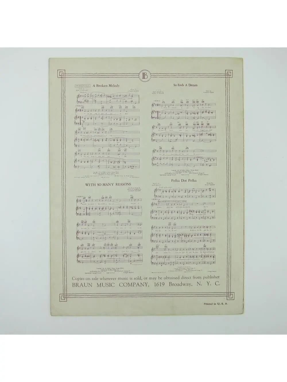N/A sheet music